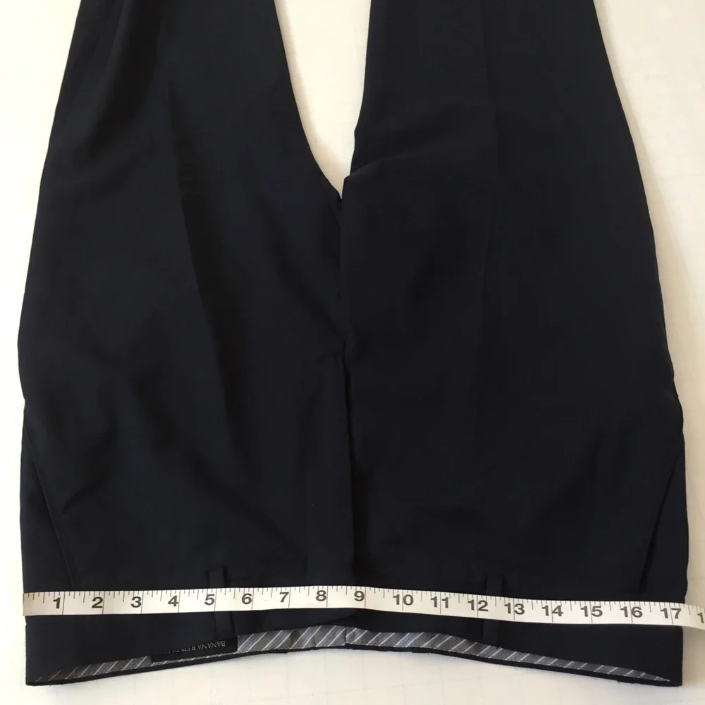 BANANA REPUBLIC Tailored Fit  Wool Blend Navy Blue